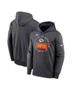 Men's Kansas City Chiefs Black Super Bowl LVII Champions Pullover Hoodie