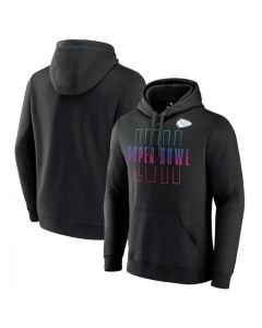 Men's Kansas City Chiefs Black Super Bowl LVII Open Sky Pullover Hoodie