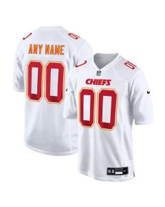 Men's Kansas City Chiefs Custom Tundra White Fashion Game Jersey