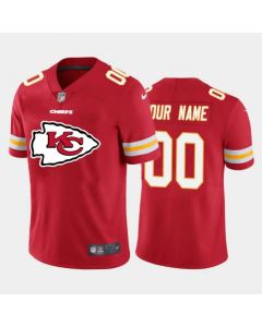 Men's Kansas City Chiefs Customized Red 2020 Team Big Logo Stitched Limited Jersey