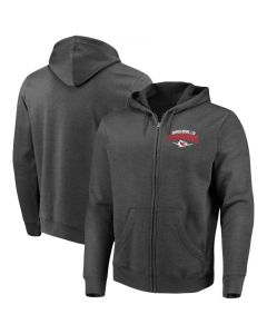 Men's Kansas City Chiefs Heather Charcoal Super Bowl LIV Champions Replay Full-Zip Hoodie