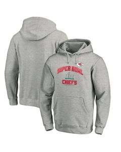 Men's Kansas City Chiefs Heather Gray Super Bowl LIV Bound Heart & Soul Pullover Hoodie