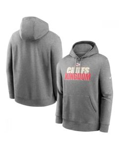 Men's Kansas City Chiefs Heathered Charcoal Fan Gear Local Club Pullover Hoodie