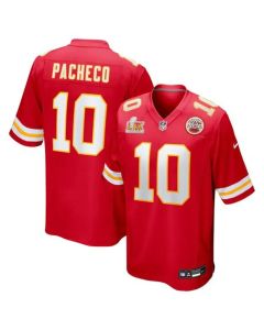 Men's Kansas City Chiefs Isiah Pacheco Red Super Bowl LIX Game Jersey