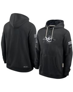 Men's Kansas City Chiefs Nike Black 2026 Salute to Service Sideline Dri-FIT Pullover Hoodie