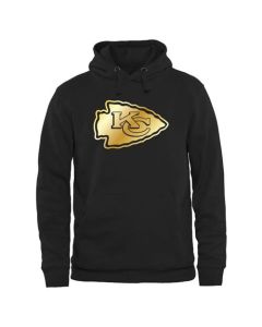 Men's Kansas City Chiefs Pro Line Black Gold Collection Pullover Hoodie