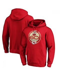 Men's Kansas City Chiefs Red 60th Season Logo Pullover Hoodie