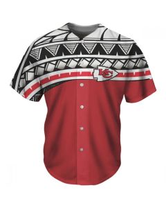 Men's Kansas City Chiefs Red Baseball Jersey