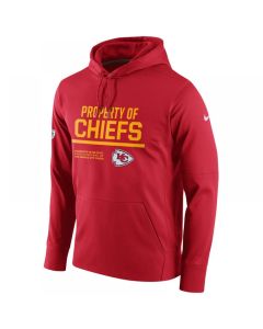 Men's Kansas City Chiefs Red Circuit Property Of Performance Pullover Hoodie