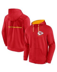 Men's Kansas City Chiefs Red Defender Evo Full-Zip Hoodie