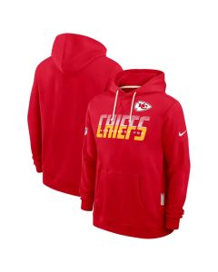 Men's Kansas City Chiefs Red Sideline Standard Issue Top Prospect Dri-FIT Hoodie (Red)