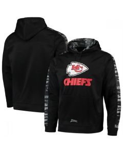 Men's Kansas City Chiefs Zubaz Black Tonal Oxide Pullover Hoodie