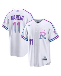 Men's Kansas City Royals #11 Maikel Garcia Nike White 2026 City Connect Stadium Jersey (White)