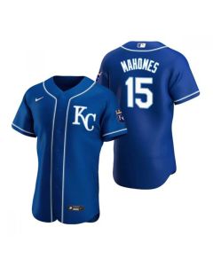 Men's Kansas City Royals #15 Patrick Mahomes Blue Flex Base Stitched Jersey