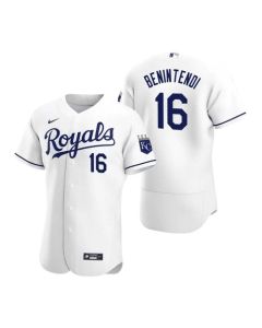 Men's Kansas City Royals #16 Andrew Benintendi White Flex Base Stitched Jersey