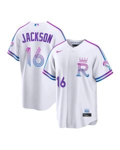 Men's Kansas City Royals #16 Bo Jackson White 2026 City Connect Stitched Jersey (White)