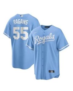 Men's Kansas City Royals #55 Cole Ragans Blue Home Limited Player Jersey