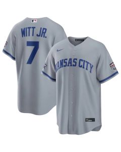 Men's Kansas City Royals #7 Bobby Witt Jr. Gray 2026 All-Star Game Replica Jersey