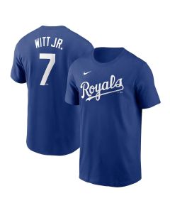 Men's Kansas City Royals #7 Bobby Witt Jr. Royal Fuse Name & Number T-Shirt (Royal)