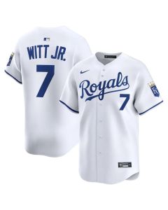 Men's Kansas City Royals #7 Bobby Witt Jr. White Alternate Limited Player Jersey (White)