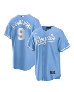 Men's Kansas City Royals #9 Vinnie Pasquantino Blue Home Limited Player Jersey (Blue)