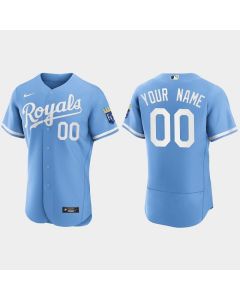 Men's Kansas City Royals ACTIVE PLAYER Custom Light Blue Flex Base Stitched Jersey