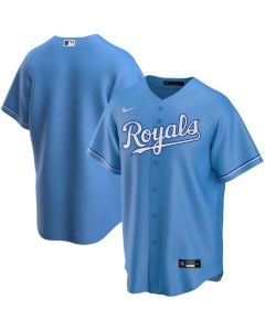Men's Kansas City Royals Blank Blue Cool Base Stitched Jersey