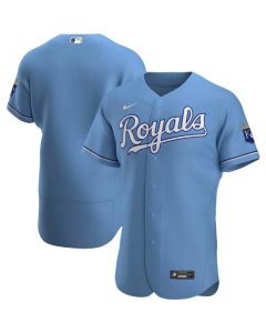 Men's Kansas City Royals Blank Blue Flex Base Stitched Jersey