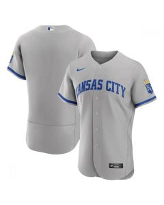 Men's Kansas City Royals Blank Grey Flex Base Stitched Jersey