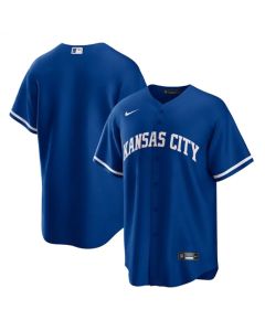 Men's Kansas City Royals Blank Royal Cool Base Stitched Jersey