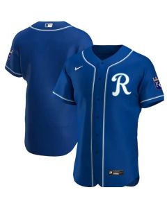 Men's Kansas City Royals Blank Royal Flex Base Stitched Jersey