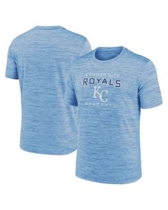 Men's Kansas City Royals Blue Velocity Practice Performance T-Shirt
