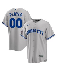 Men's Kansas City Royals Gray 2025 MLB All-Star Game Away Custom Replica Jersey (Gray)