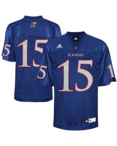 Men's Kansas Jayhawks #15 Royal Blue Stitched Jersey