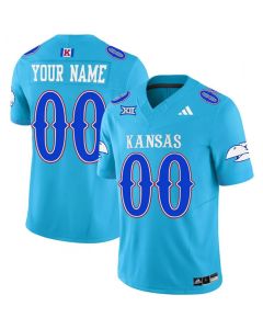 Men's Kansas Jayhawks ACTIVE PLAYER Custom Old KU 2023 F.U.S.E. Vapor Limited Stitched Jersey