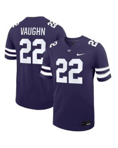 Men's Kansas State Wildcats #22 Deuce Vaughn Purple Vapor Stitched Jersey