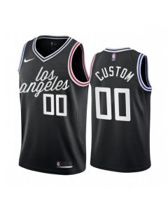Men's LA Clippers Black 2022/23 City Edition Custom Jersey