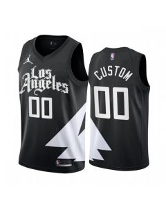 Men's LA Clippers Black 2022/23 Statement Edition Custom Jersey