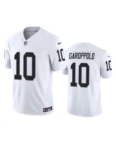Men's Las Vegas Raiders #10 Jimmy Garoppolo White 2023 F.U.S.E Vapor Untouchable Stitched Football Jersey