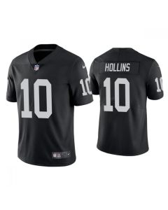 Men's Las Vegas Raiders #10 Mack Hollins Black Vapor Untouchable Limited Stitched Jersey