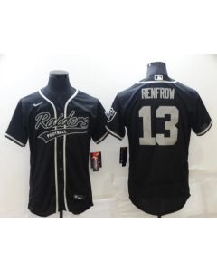 Men's Las Vegas Raiders #13 Hunter Renfrow Black Flex Base Stitched Jersey