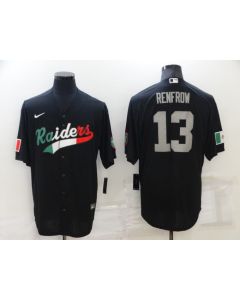 Men's Las Vegas Raiders #13 Hunter Renfrow Black Mexico Stitched Jersey