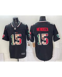 Men's Las Vegas Raiders #15 Fernando Mendoza Black Mexico Vapor F.U.S.E. Untouchable Limited Jersey
