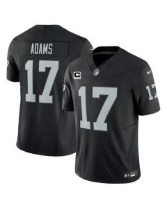 Men's Las Vegas Raiders #17 Davante Adams Black 2023 F.U.S.E With 4-Star C Patch Vapor Untouchable Stitched Football Jersey