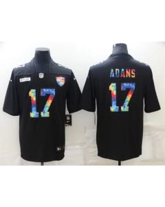 Men's Las Vegas Raiders #17 Davante Adams Black Crucial Catch Limited Stitched Jersey