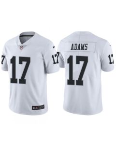 Men's Las Vegas Raiders #17 Davante Adams White Vapor Limited Stitched Jersey