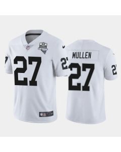 Men's Las Vegas Raiders #27 Trayvon Mullen White 2020 Inaugural Season Vapor Limited Stitched Jersey