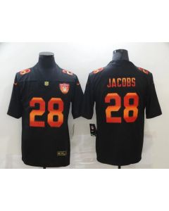 Men's Las Vegas Raiders #28 Josh Jacobs 2020 Black Fashion Limited Stitched Jersey