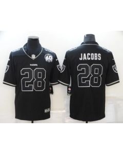 Men's Las Vegas Raiders #28 Josh Jacobs Black Shadow Vapor Limited Stitched Jersey