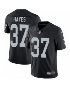 Men's Las Vegas Raiders #37 Lester Hayes Black Vapor Limited Stitched Jersey
